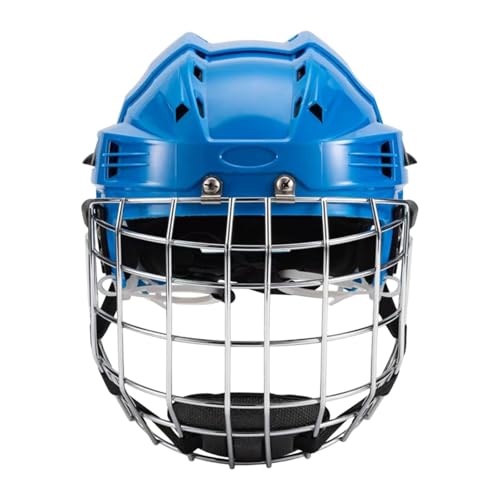 アイスホッケー　ヘルメットフェイスカバー付き Amazon | アイスホッケー選手 ヘルメット スケートホッケー 保護